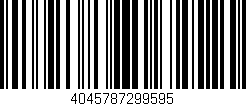 Código de barras (EAN, GTIN, SKU, ISBN): '4045787299595'