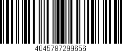 Código de barras (EAN, GTIN, SKU, ISBN): '4045787299656'