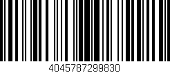 Código de barras (EAN, GTIN, SKU, ISBN): '4045787299830'
