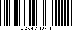 Código de barras (EAN, GTIN, SKU, ISBN): '4045787312683'