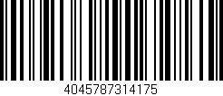 Código de barras (EAN, GTIN, SKU, ISBN): '4045787314175'