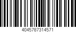 Código de barras (EAN, GTIN, SKU, ISBN): '4045787314571'