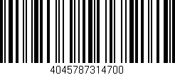 Código de barras (EAN, GTIN, SKU, ISBN): '4045787314700'