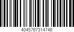 Código de barras (EAN, GTIN, SKU, ISBN): '4045787314748'