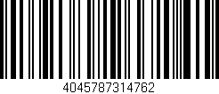 Código de barras (EAN, GTIN, SKU, ISBN): '4045787314762'