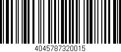 Código de barras (EAN, GTIN, SKU, ISBN): '4045787320015'