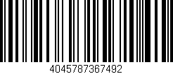Código de barras (EAN, GTIN, SKU, ISBN): '4045787367492'