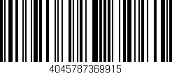 Código de barras (EAN, GTIN, SKU, ISBN): '4045787369915'