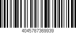 Código de barras (EAN, GTIN, SKU, ISBN): '4045787369939'