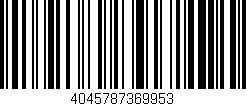 Código de barras (EAN, GTIN, SKU, ISBN): '4045787369953'