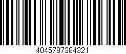 Código de barras (EAN, GTIN, SKU, ISBN): '4045787384321'