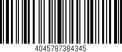 Código de barras (EAN, GTIN, SKU, ISBN): '4045787384345'