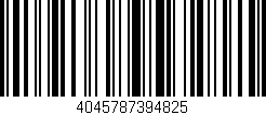 Código de barras (EAN, GTIN, SKU, ISBN): '4045787394825'