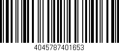 Código de barras (EAN, GTIN, SKU, ISBN): '4045787401653'
