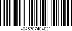 Código de barras (EAN, GTIN, SKU, ISBN): '4045787404821'