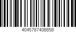 Código de barras (EAN, GTIN, SKU, ISBN): '4045787406658'