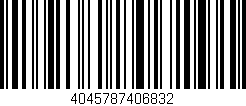 Código de barras (EAN, GTIN, SKU, ISBN): '4045787406832'