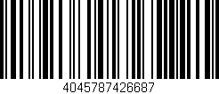 Código de barras (EAN, GTIN, SKU, ISBN): '4045787426687'