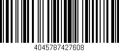 Código de barras (EAN, GTIN, SKU, ISBN): '4045787427608'