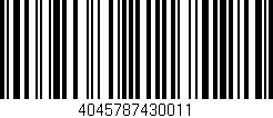 Código de barras (EAN, GTIN, SKU, ISBN): '4045787430011'