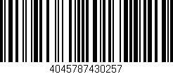 Código de barras (EAN, GTIN, SKU, ISBN): '4045787430257'