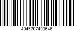 Código de barras (EAN, GTIN, SKU, ISBN): '4045787430646'