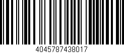 Código de barras (EAN, GTIN, SKU, ISBN): '4045787438017'