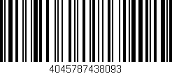 Código de barras (EAN, GTIN, SKU, ISBN): '4045787438093'