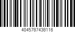 Código de barras (EAN, GTIN, SKU, ISBN): '4045787438116'