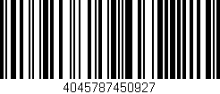 Código de barras (EAN, GTIN, SKU, ISBN): '4045787450927'