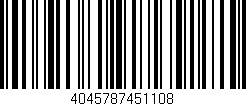 Código de barras (EAN, GTIN, SKU, ISBN): '4045787451108'