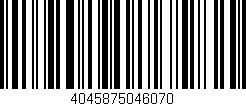 Código de barras (EAN, GTIN, SKU, ISBN): '4045875046070'