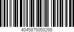 Código de barras (EAN, GTIN, SKU, ISBN): '4045875050268'