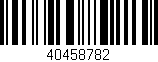 Código de barras (EAN, GTIN, SKU, ISBN): '40458782'