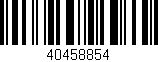 Código de barras (EAN, GTIN, SKU, ISBN): '40458854'