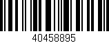 Código de barras (EAN, GTIN, SKU, ISBN): '40458895'