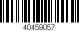 Código de barras (EAN, GTIN, SKU, ISBN): '40459057'