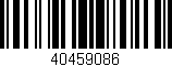 Código de barras (EAN, GTIN, SKU, ISBN): '40459086'