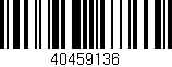 Código de barras (EAN, GTIN, SKU, ISBN): '40459136'