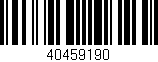 Código de barras (EAN, GTIN, SKU, ISBN): '40459190'