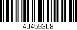 Código de barras (EAN, GTIN, SKU, ISBN): '40459308'