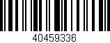 Código de barras (EAN, GTIN, SKU, ISBN): '40459336'