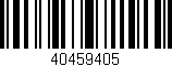 Código de barras (EAN, GTIN, SKU, ISBN): '40459405'