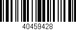 Código de barras (EAN, GTIN, SKU, ISBN): '40459428'