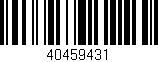 Código de barras (EAN, GTIN, SKU, ISBN): '40459431'