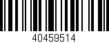 Código de barras (EAN, GTIN, SKU, ISBN): '40459514'