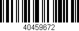 Código de barras (EAN, GTIN, SKU, ISBN): '40459672'