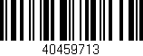 Código de barras (EAN, GTIN, SKU, ISBN): '40459713'