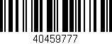 Código de barras (EAN, GTIN, SKU, ISBN): '40459777'