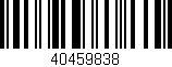 Código de barras (EAN, GTIN, SKU, ISBN): '40459838'